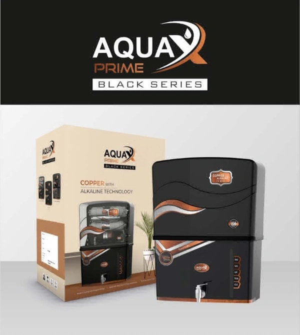 Aqua X Ro Water Purifier Aquax Black - Black, 12 Liter
