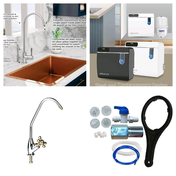 Aqua C3 Ro Water Purifier Under Sink - Black