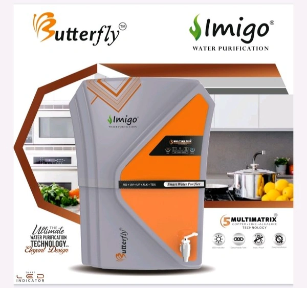 Imigo Ro Water Purifier Imigo 12 Liter  Call 7573881001 - Web Orange