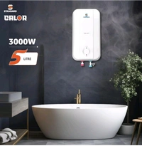 Hevalls Standard Electric Geyser 5 Liter  - White, 5 Litre