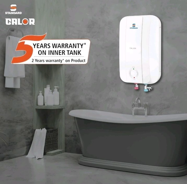 Hevalls Standard Electric Geyser 5 Liter  - White