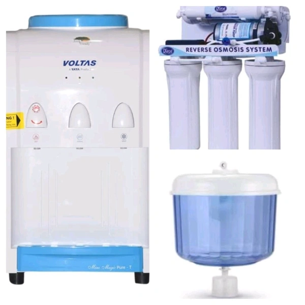 Voltas  (Call 7573881001) Water Dispensers With Ro Water Purifier With Tenk Combo Pack  - White