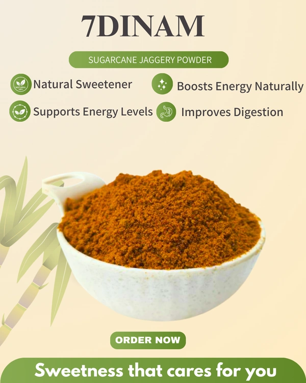 Sugarcane Jaggery powder 500g - PRINTED POUCH, 500G