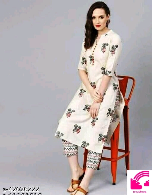 Adrika Voguish Women Kurta Set  - XL