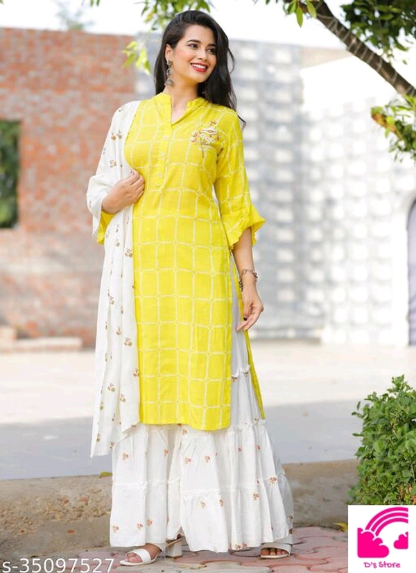 Kurta Sharara Kurta Sets  - M