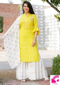 Kurta Sharara Kurta Sets  - M