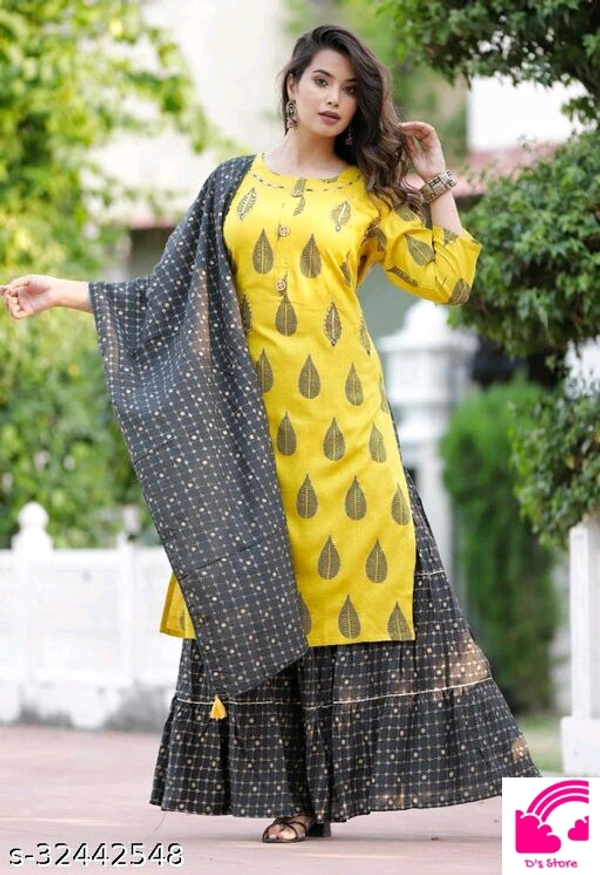 Kurti With Skirt And Duppta  - 6XL