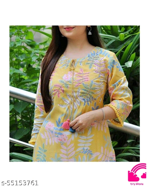 Yellow Front Kurta Set  - XXL