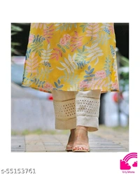 Yellow Front Kurta Set  - XXL