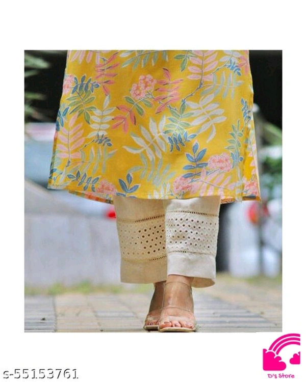 Yellow Front Kurta Set  - XXL