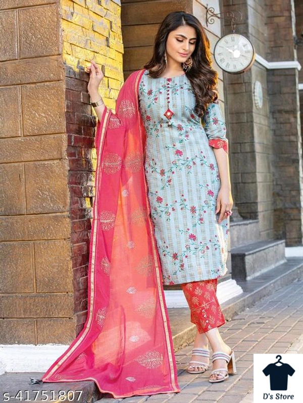Cotton Candy Sky Blue Kurta Set - M