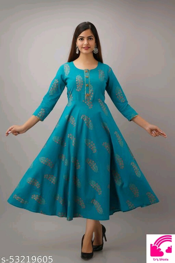 Aqua Buta Kurti  - L
