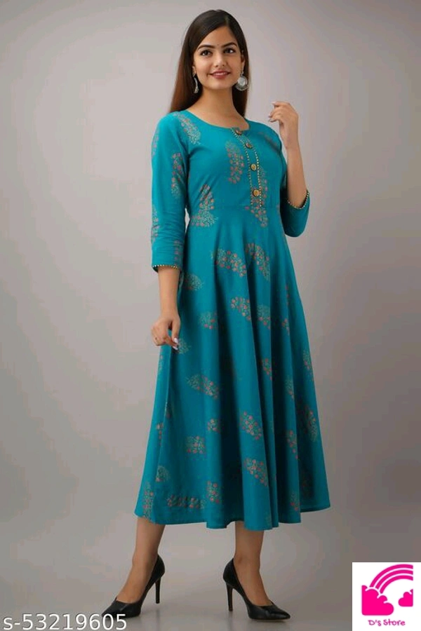 Aqua Buta Kurti  - L