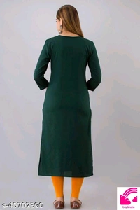 Straight Embroided Kurta For Women  - S