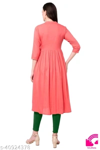 Women Embroidered Rayon Flared Kurta  - XXL