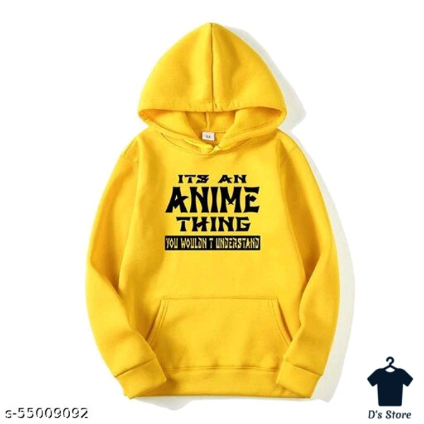 FASHION AND YOUTH Latest And Stylish  Its An Anime Thing Design Printed Hooded Hoodies | Unisex Sweatshirts  - L
