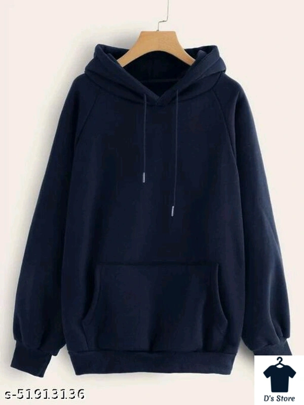 Pretty Glamorous Blue Women Hoodie - XXL