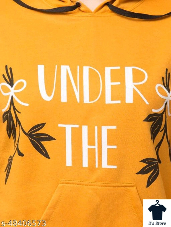 Full Sleeve Printed Women Hoodies - L