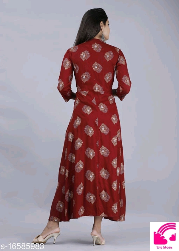 WOMEN ANARKALI KURTIS  - M