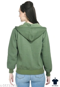 yogyata women sweatshirt with hodded Green - XL