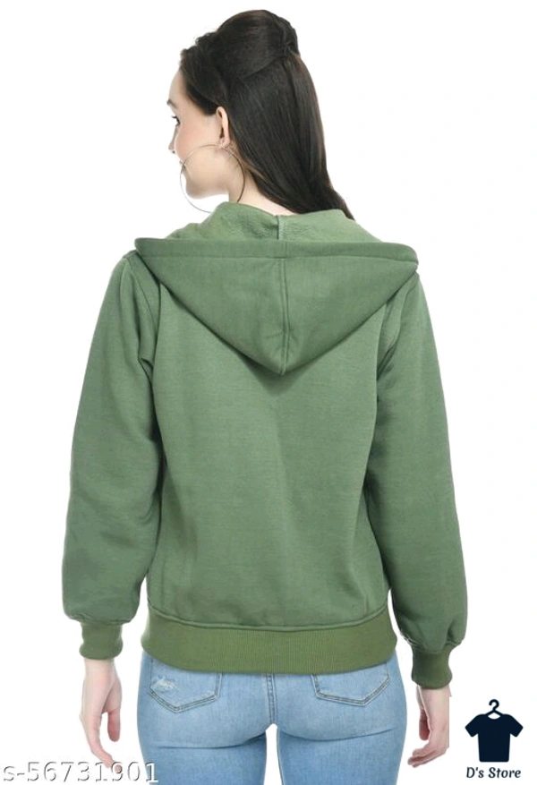 yogyata women sweatshirt with hodded Green - XXL