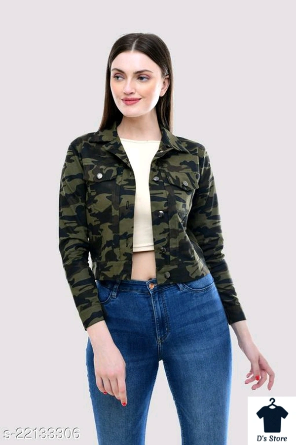 Stylish Fauji Look Women Jacket - M