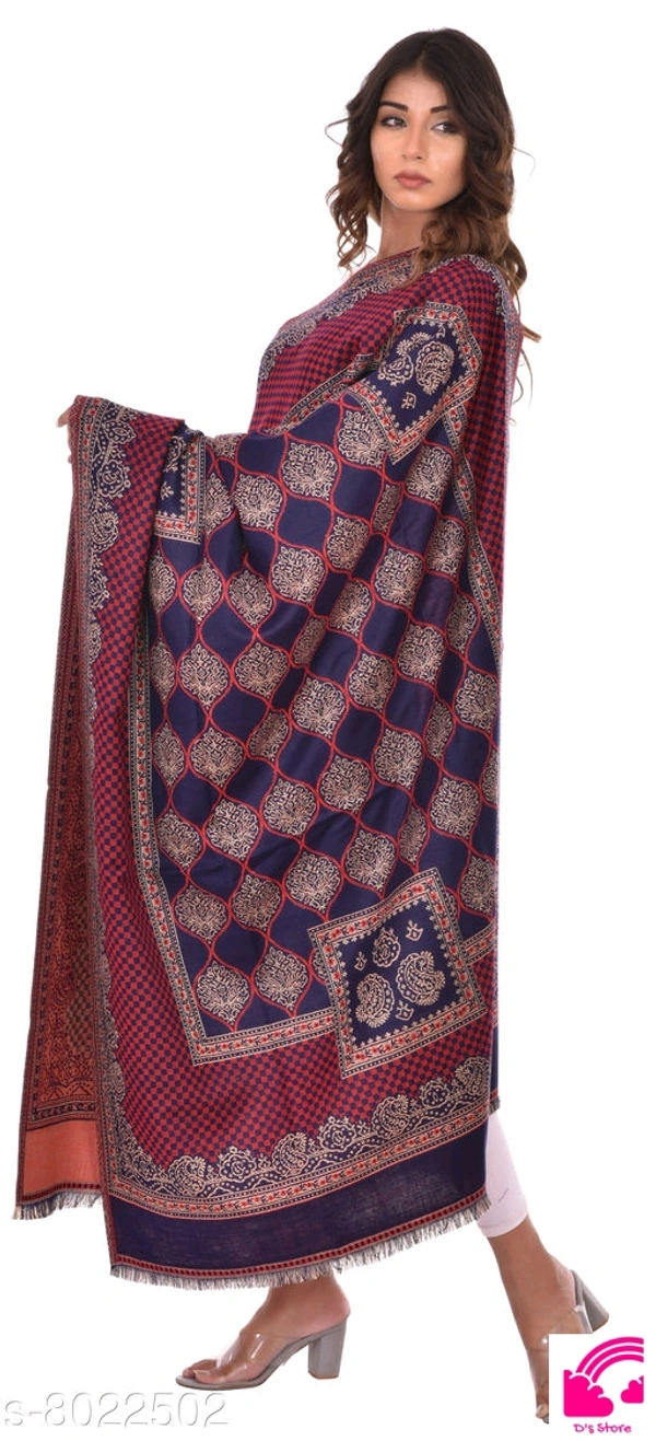 Rajasthani Traditional Sanganeri Women Printed Shawl - Freesize
