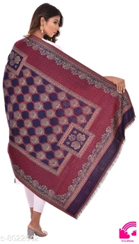 Rajasthani Traditional Sanganeri Women Printed Shawl - Freesize
