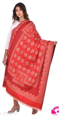 Rajasthani Traditional Sanganeri Women Printed Shawl - FreeSize