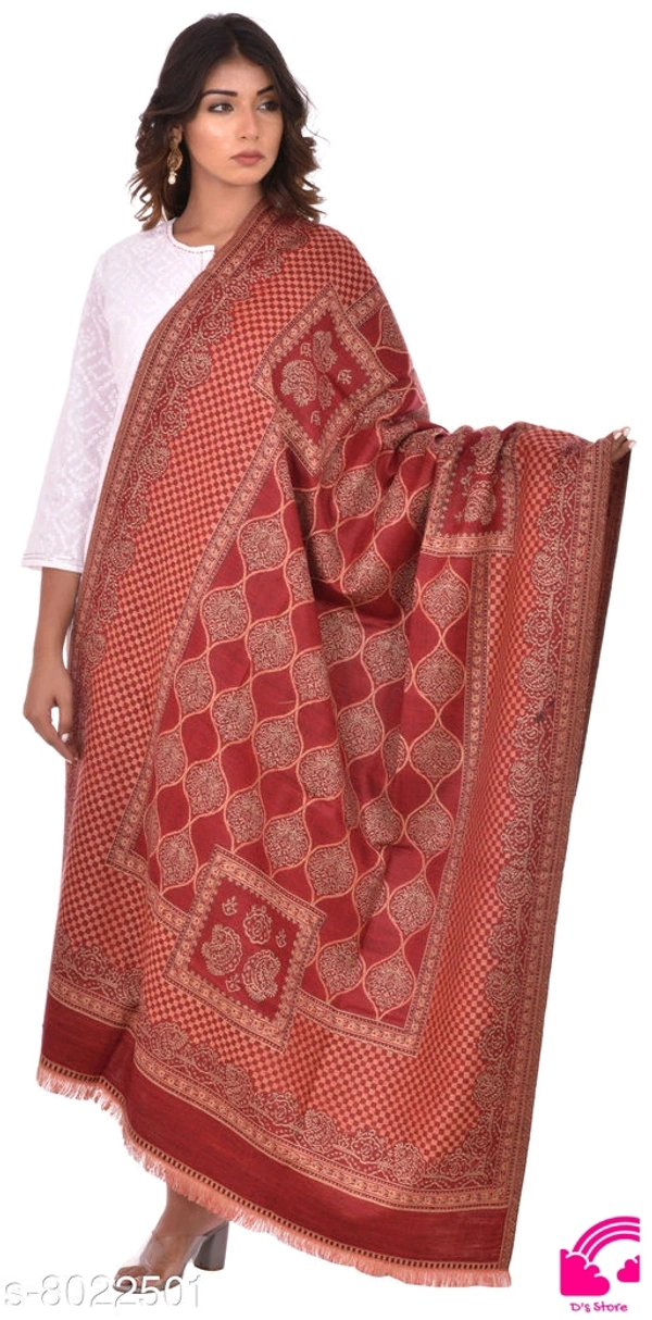 Rajasthani Traditional Sanganeri Women Printed Shawl - FreeSize