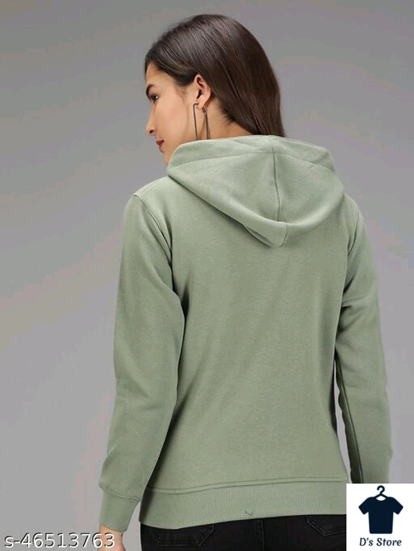 Light Green This Too Small Pass Printed Women Hoodie - M
