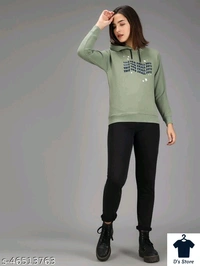 Light Green This Too Small Pass Printed Women Hoodie - XL