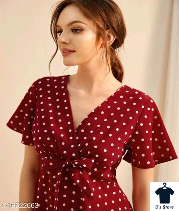 Women Maroon Printed Top - S