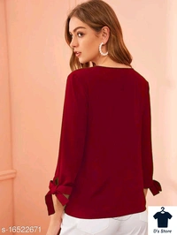 Women Long Maroon Top - XL