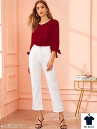 Women Long Maroon Top - XL