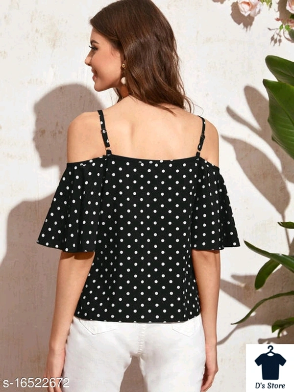 Black Women Butterfly Sleeves Top - XL