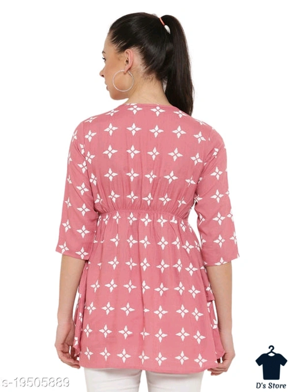 Trendy Graceful Peach Color Women Top - XS