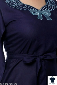 Fancy Graceful Purple Women Top - XL
