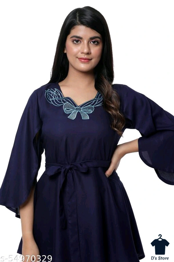 Fancy Graceful Purple Women Top - XXL
