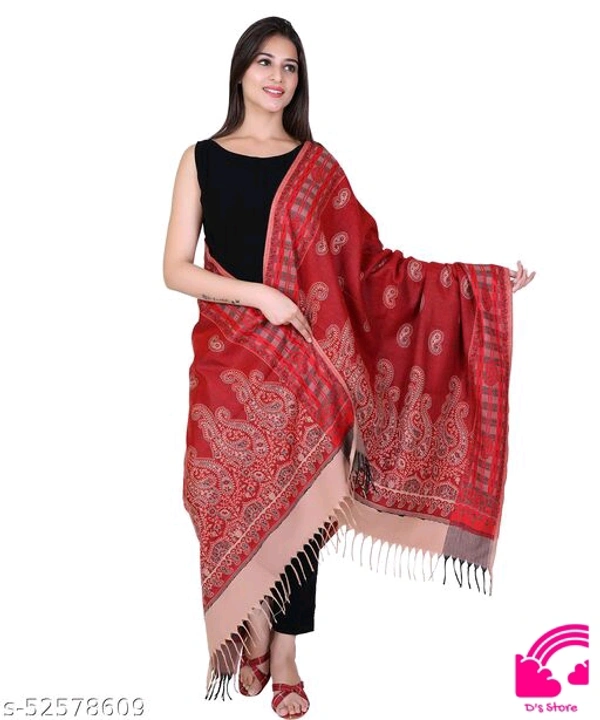 Suitsup Multicolour Women Bridal Shawl HB199 - FreeSize