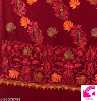 Fancy And Stylish Floral Embroidery Stole For Women/ Ladies   - FreeSize
