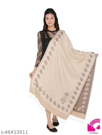 Kti Viscose Embroidered Winter Women Shawl  - FreeSize