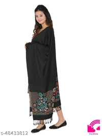 Kti Viscose Embroidered Winter Women Shawl  - FreeSize