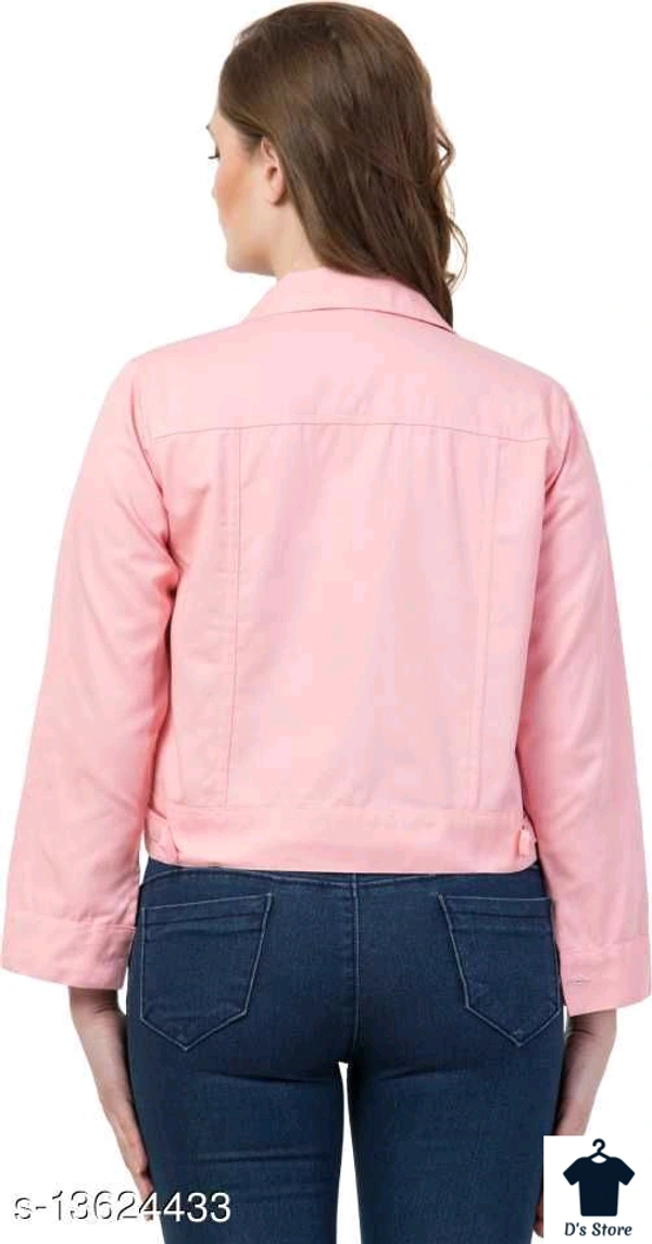Stylish Women Pink Color Jacket - L