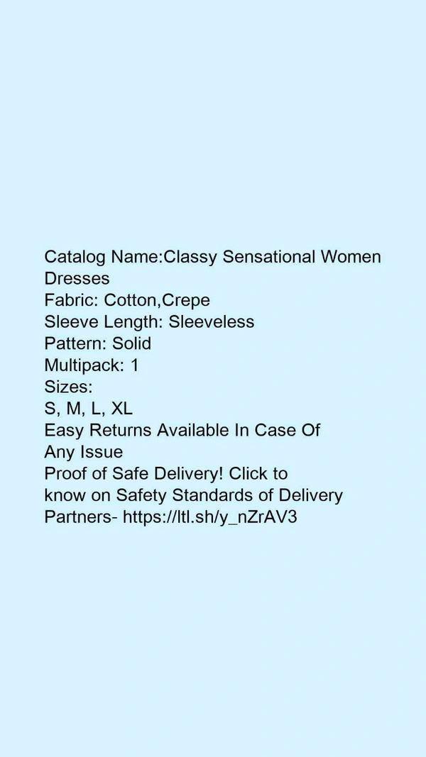 Stylish Party Wear Women Yellow Dress - L