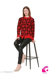 Fancy Graceful Women Sweaters  - FreeSize