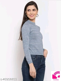 Style Quotient Women Blue Pullover  - L