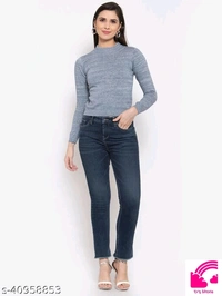 Style Quotient Women Blue Pullover  - L