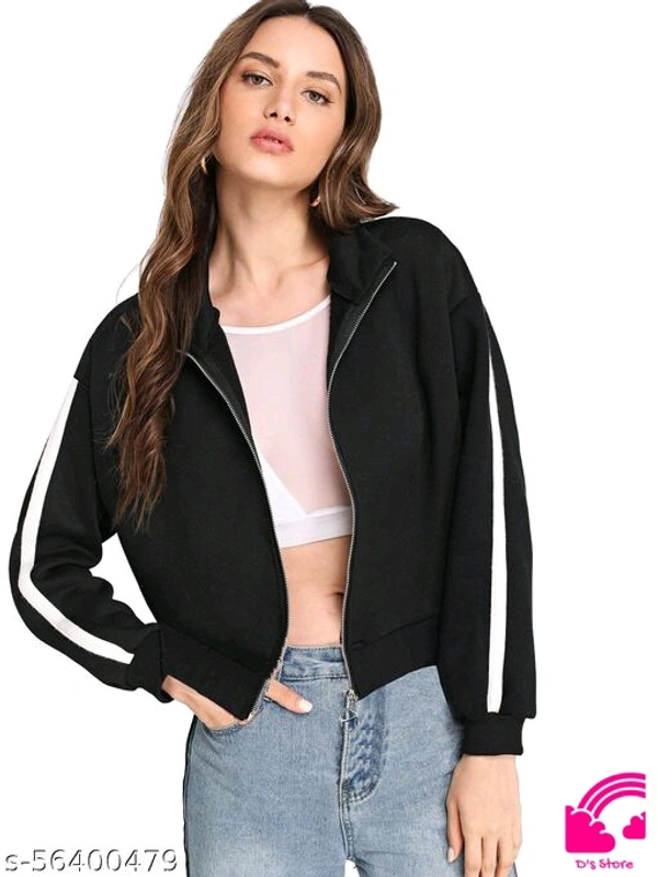 Fabric Sweatshirt Jackets  - XL