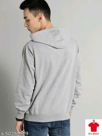 Classy Grey Modern Men Hoodie - XXL